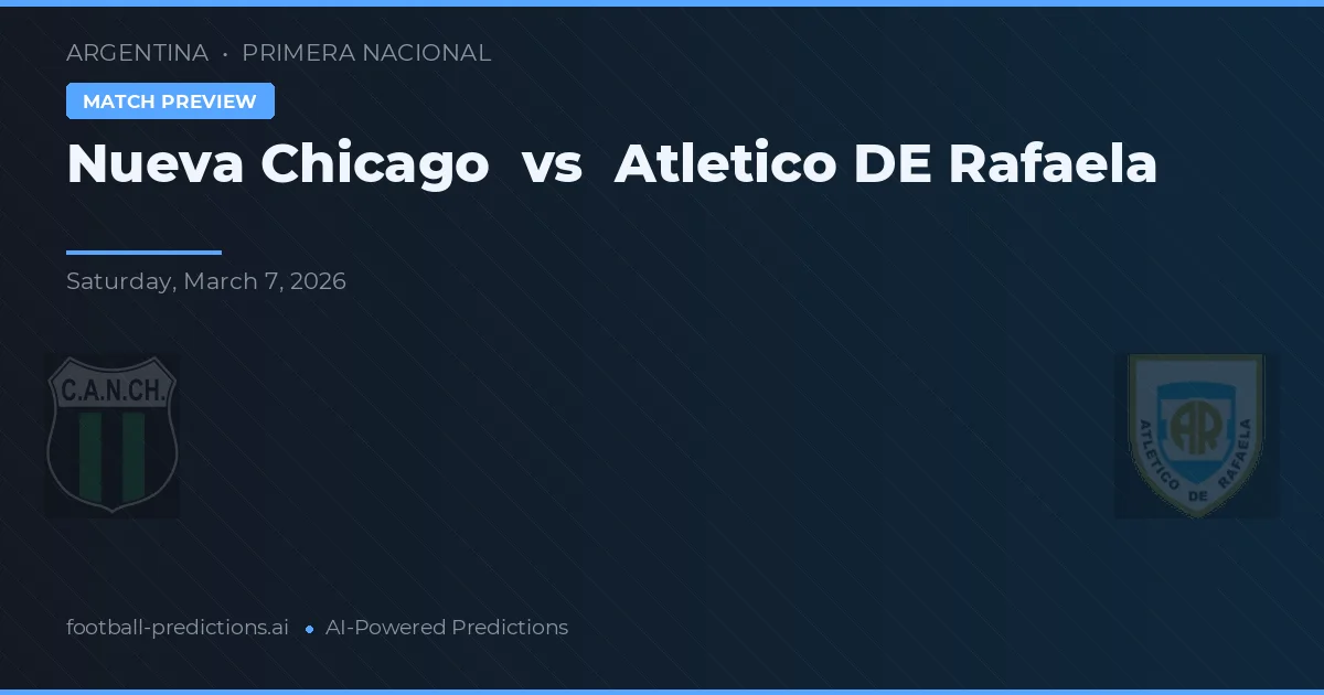 Nueva Chicago vs Atlético de Rafaela preview