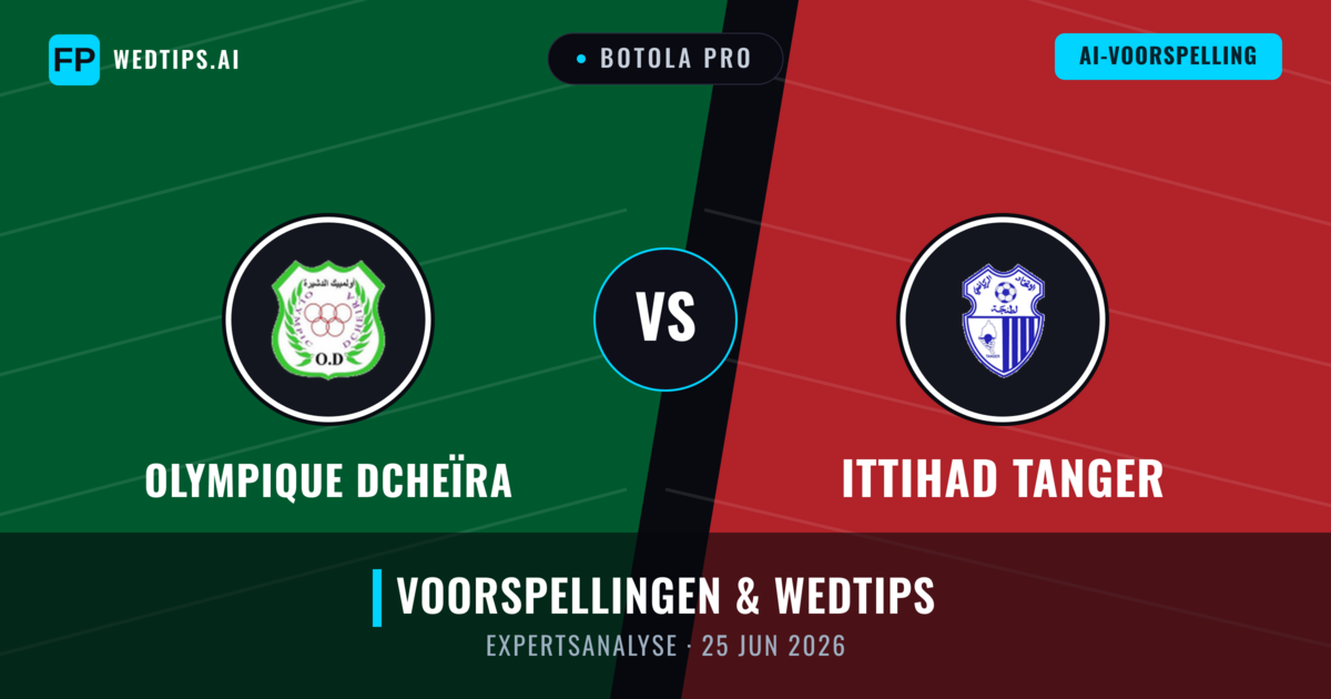 Olympique Dcheïra vs Ittihad Tanger — voorspelling en vooruitblik wedstrijd