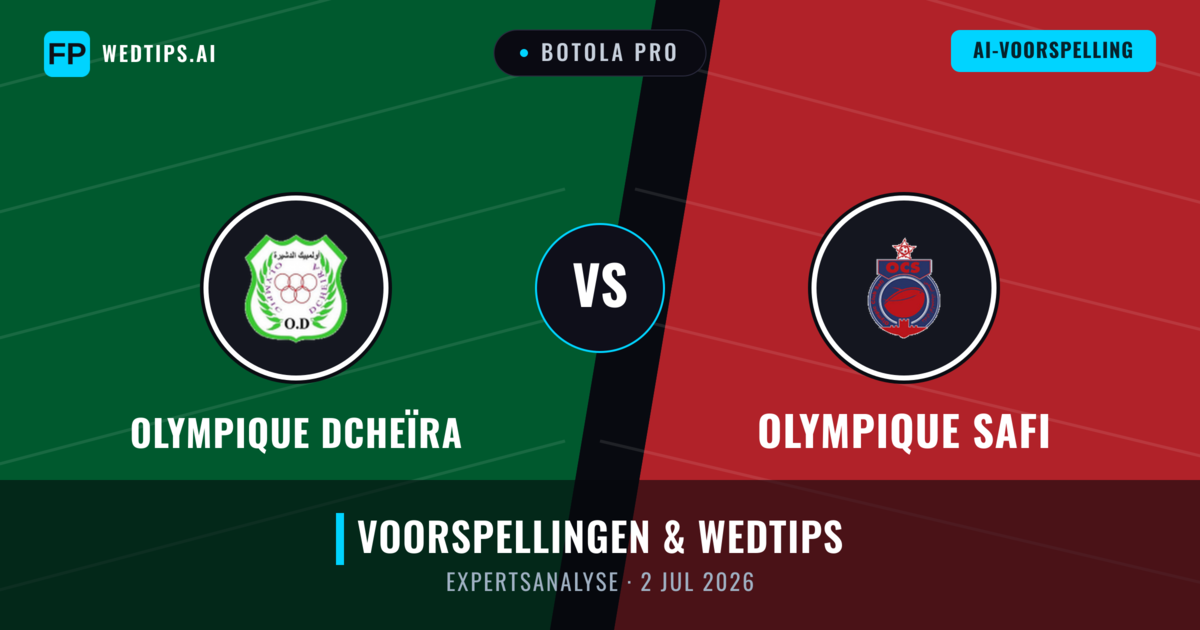 Olympique Dcheïra vs Olympique Safi — voorspelling en vooruitblik wedstrijd