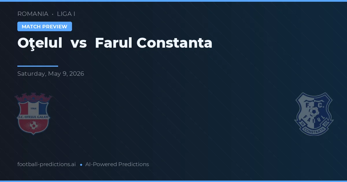 Oţelul vs Farul Constanța — voorspelling en vooruitblik wedstrijd