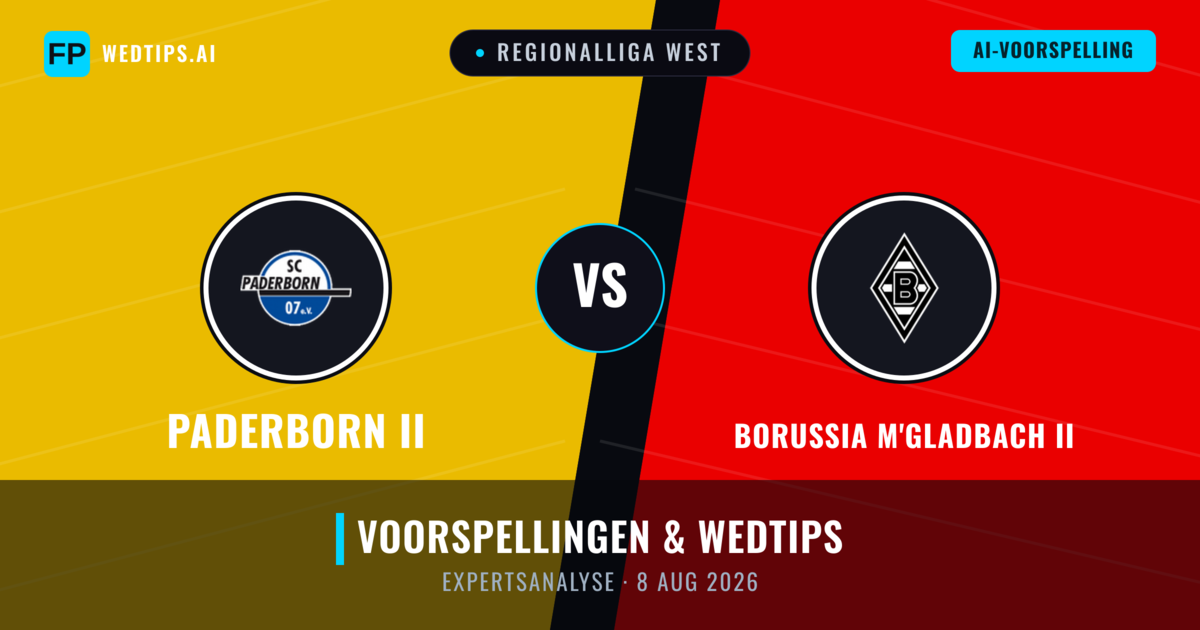 Paderborn II vs Borussia M'gladbach II — voorspelling en vooruitblik wedstrijd
