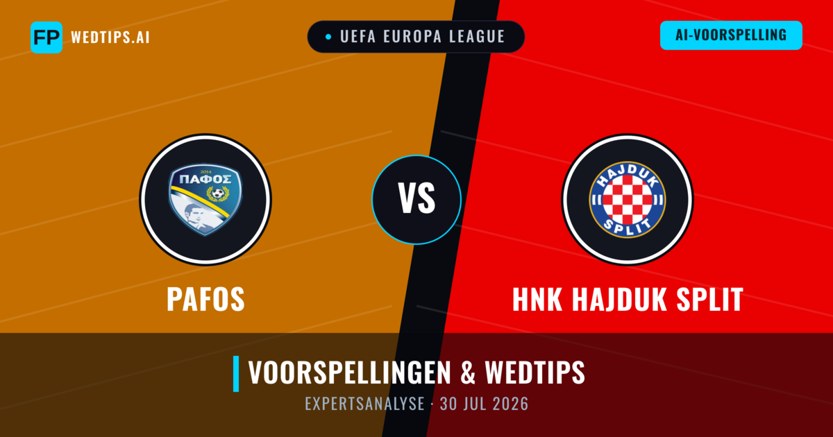 Pafos vs HNK Hajduk Split — voorspelling en vooruitblik wedstrijd