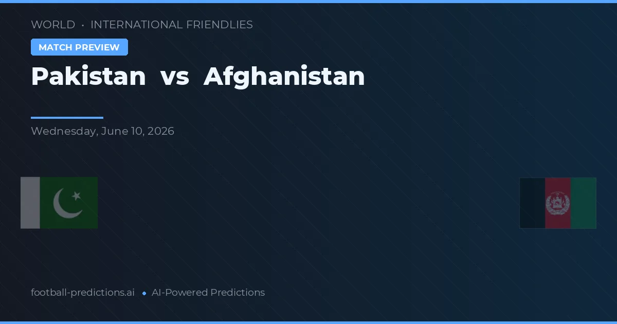 Pakistan vs Afghanistan — voorspelling en vooruitblik wedstrijd