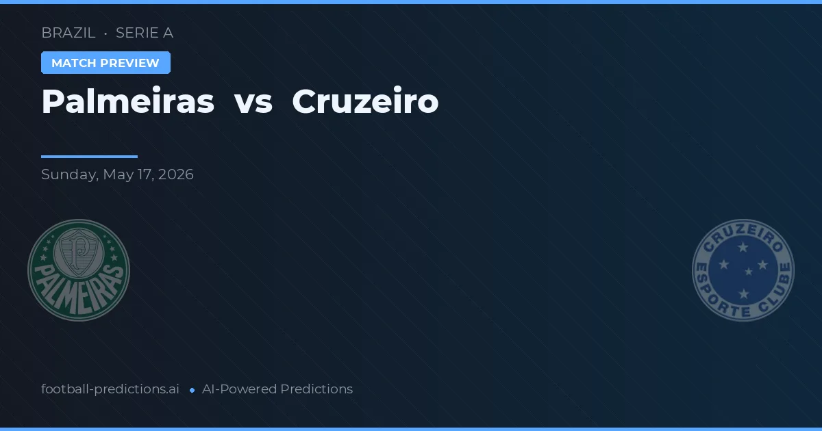 Palmeiras vs Cruzeiro — voorspelling en vooruitblik wedstrijd