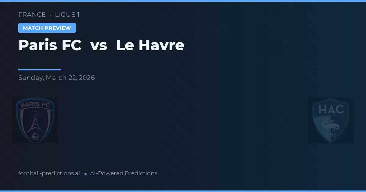 Paris FC vs Le Havre — voorspelling en vooruitblik wedstrijd