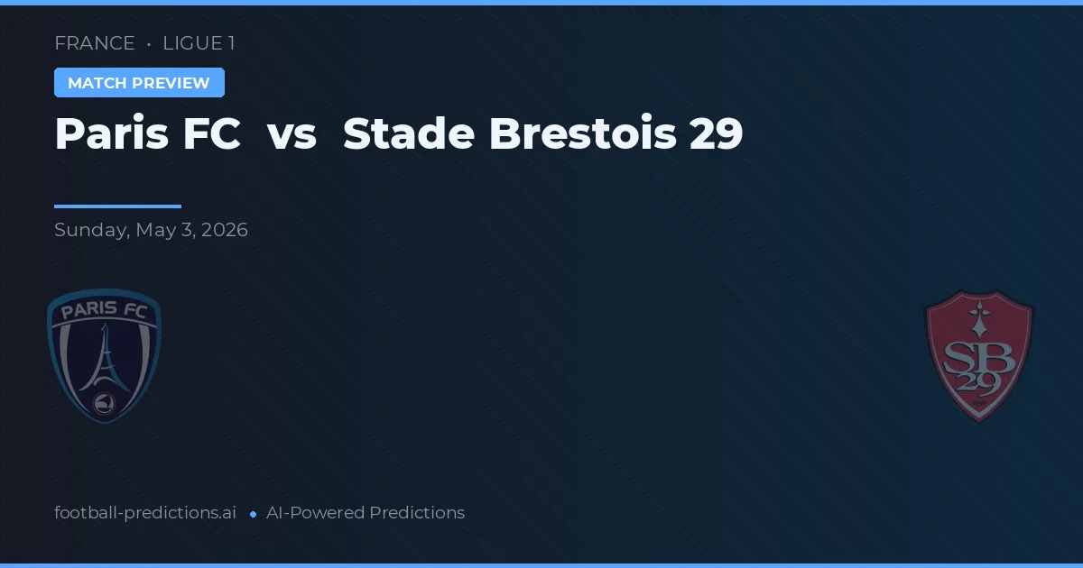 Paris FC vs Stade Brestois 29 — voorspelling en vooruitblik wedstrijd