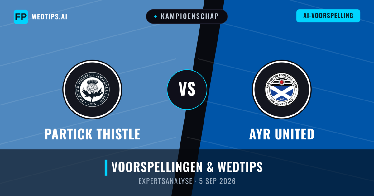 Partick Thistle vs Ayr United — voorspelling en vooruitblik wedstrijd