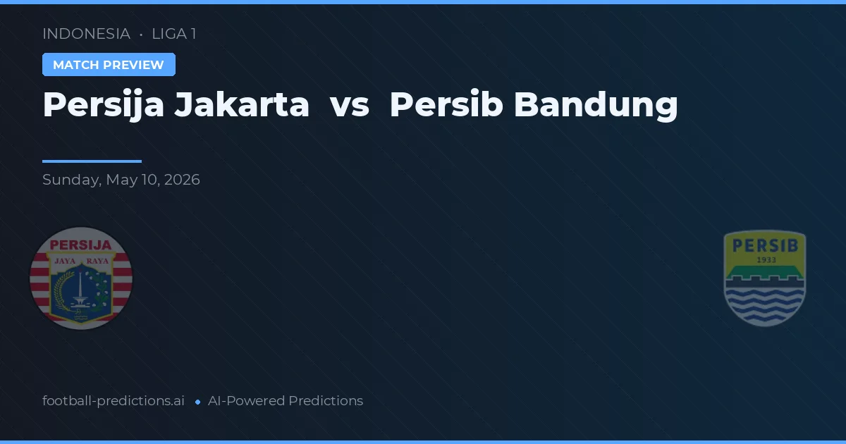 Persija Jakarta vs Persib Bandung — voorspelling en vooruitblik wedstrijd