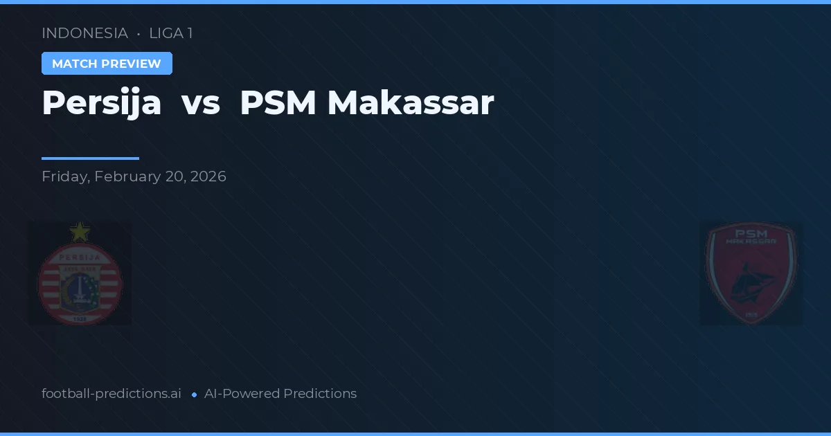 Persija vs PSM Makassar — voorspelling en vooruitblik wedstrijd