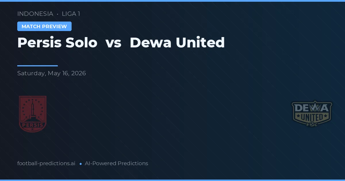 Persis Solo vs Dewa United — voorspelling en vooruitblik wedstrijd