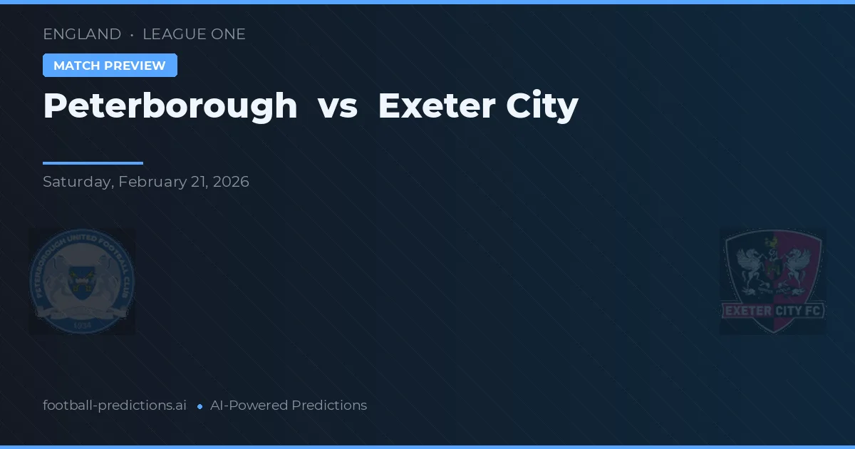 Peterborough United vs Exeter City — voorspelling en vooruitblik wedstrijd