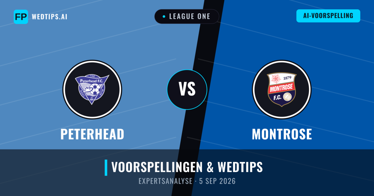 Peterhead vs Montrose — voorspelling en vooruitblik wedstrijd