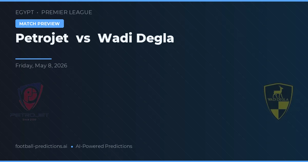 Petrojet vs Wadi Degla — voorspelling en vooruitblik wedstrijd