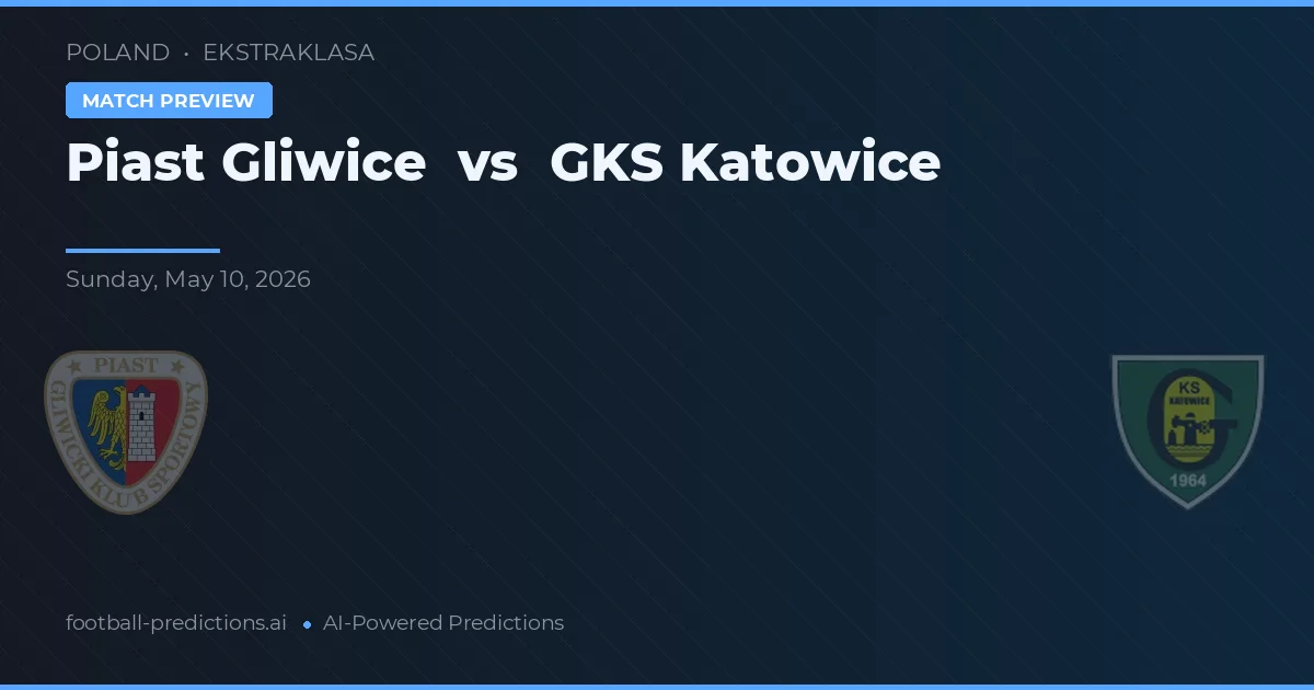 Piast Gliwice vs GKS Katowice — voorspelling en vooruitblik wedstrijd