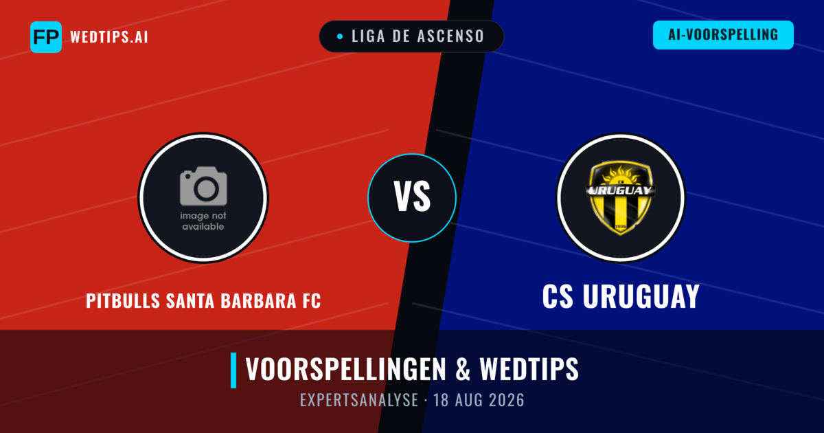 Pitbulls Santa Barbara FC vs CS Uruguay — voorspelling en vooruitblik wedstrijd