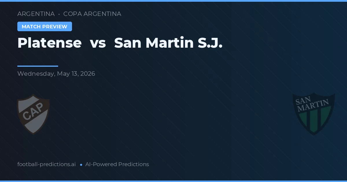 Platense vs San Martín SJ — voorspelling en vooruitblik wedstrijd