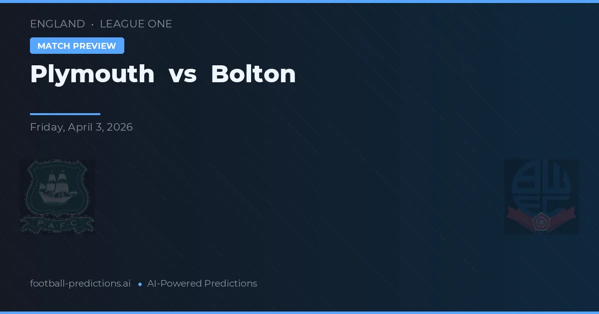 Plymouth Argyle vs Bolton — voorspelling en vooruitblik wedstrijd