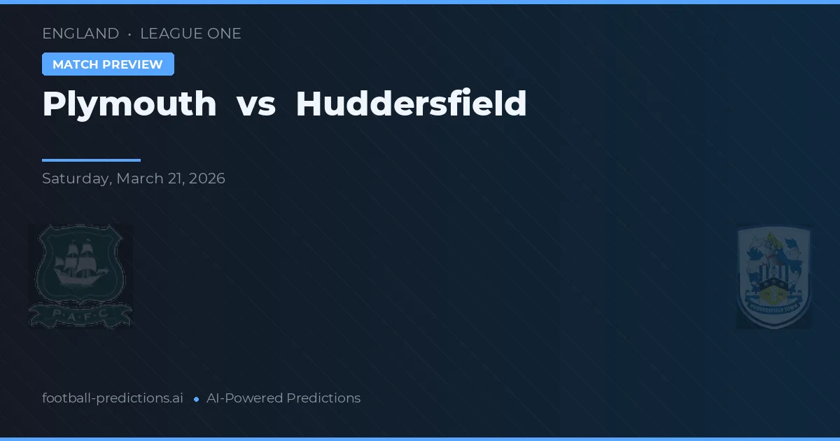 Plymouth Argyle vs Huddersfield — voorspelling en vooruitblik wedstrijd