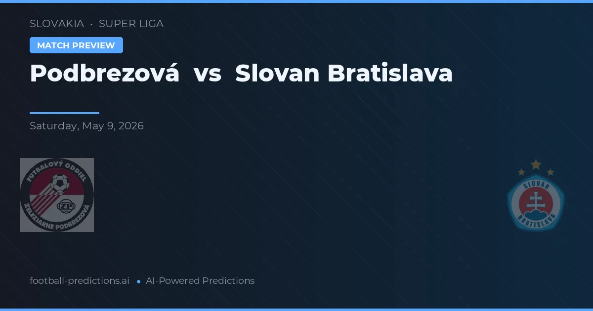 Podbrezová vs Slovan Bratislava — voorspelling en vooruitblik wedstrijd