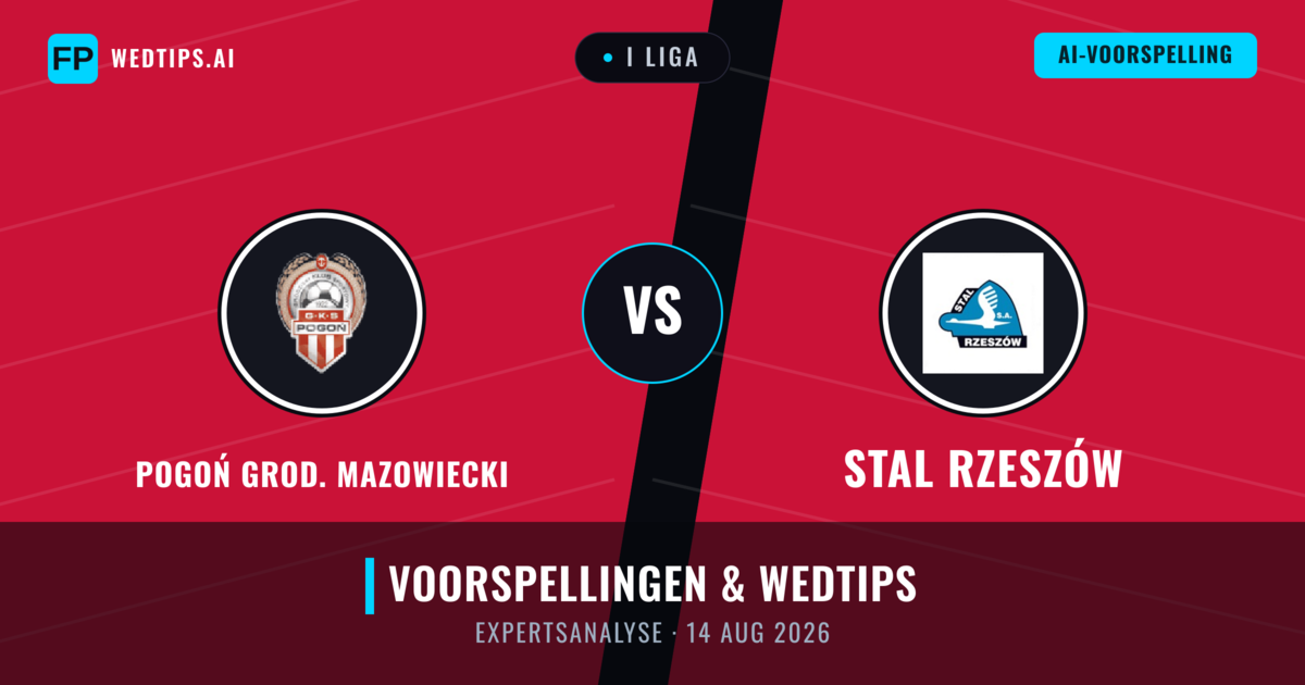 Pogoń Grod. Mazowiecki vs Stal Rzeszów — voorspelling en vooruitblik wedstrijd