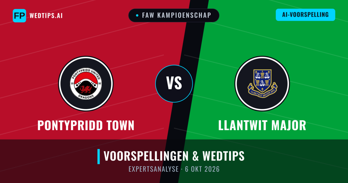Pontypridd Town vs Llantwit Major — voorspelling en vooruitblik wedstrijd
