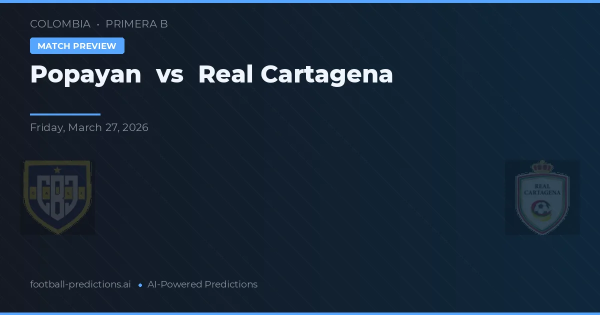 Popayán vs Real Cartagena — voorspelling en vooruitblik wedstrijd