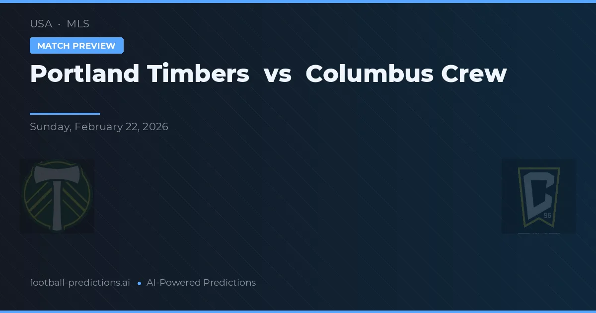 Portland Timbers vs Columbus Crew — voorspelling en vooruitblik wedstrijd