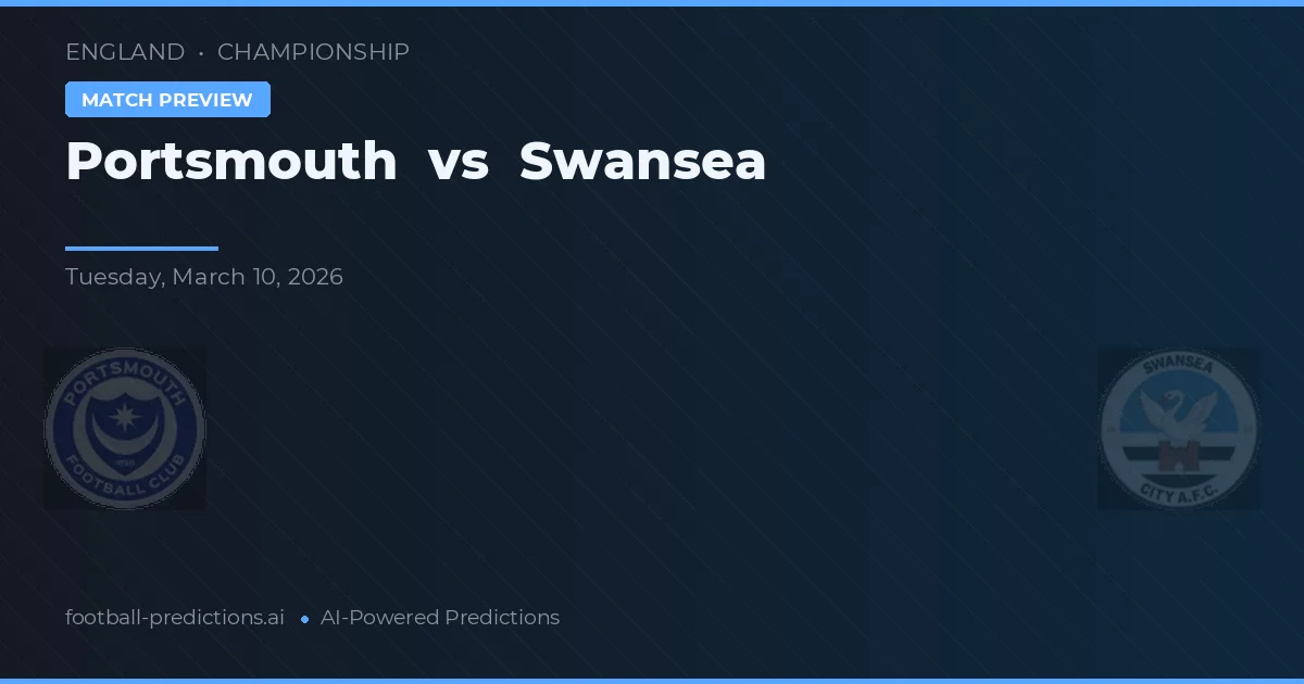 Portsmouth vs Swansea — voorspelling en vooruitblik wedstrijd