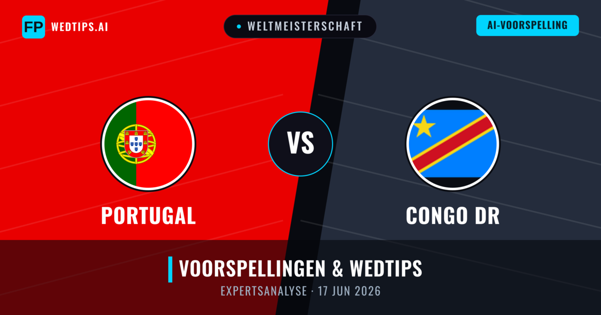Portugal vs Congo DR — voorspelling en vooruitblik wedstrijd