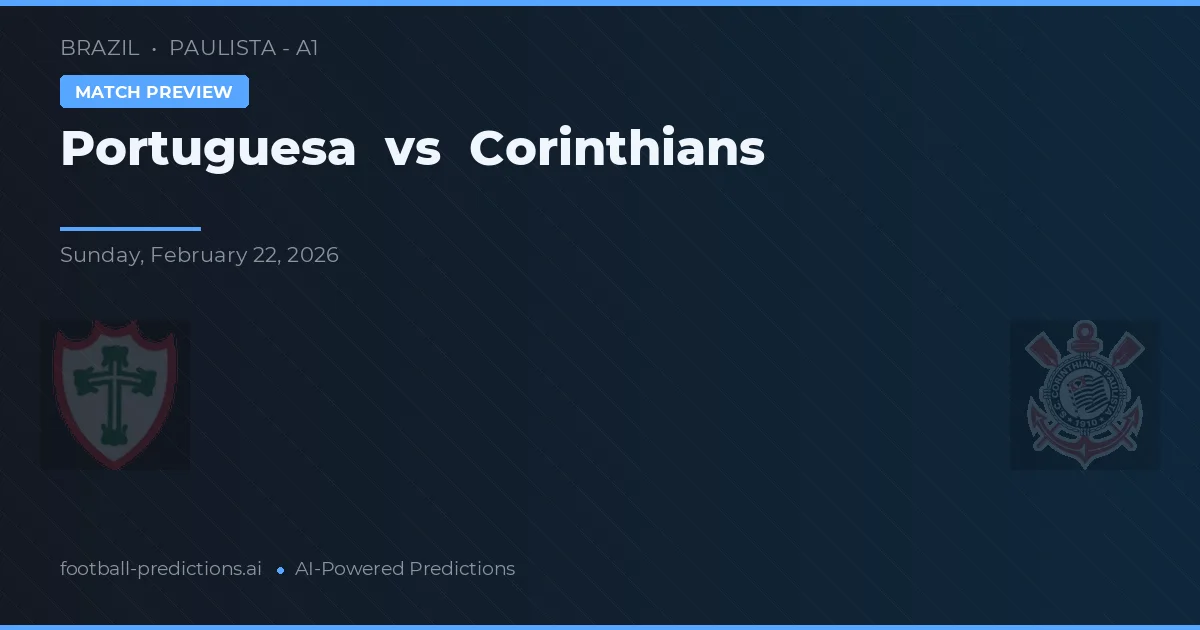 Portuguesa vs Corinthians — voorspelling en vooruitblik wedstrijd