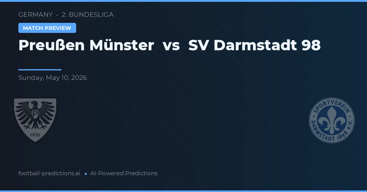 Preußen Münster vs SV Darmstadt 98 — voorspelling en vooruitblik wedstrijd