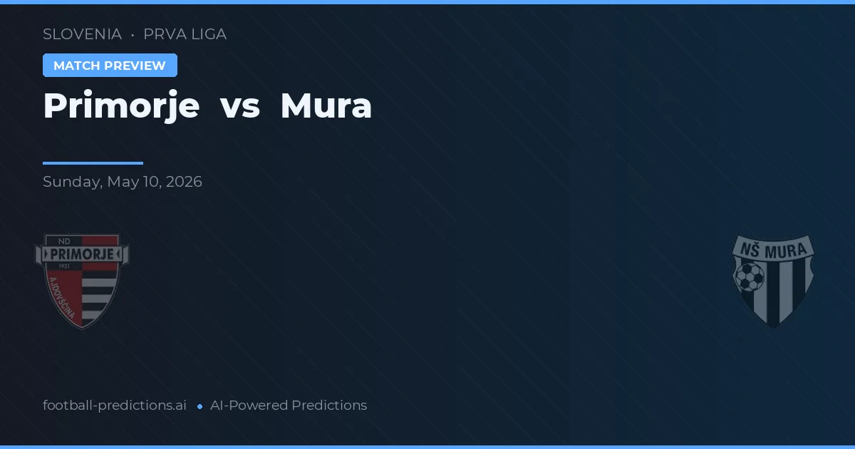Primorje vs Mura — voorspelling en vooruitblik wedstrijd