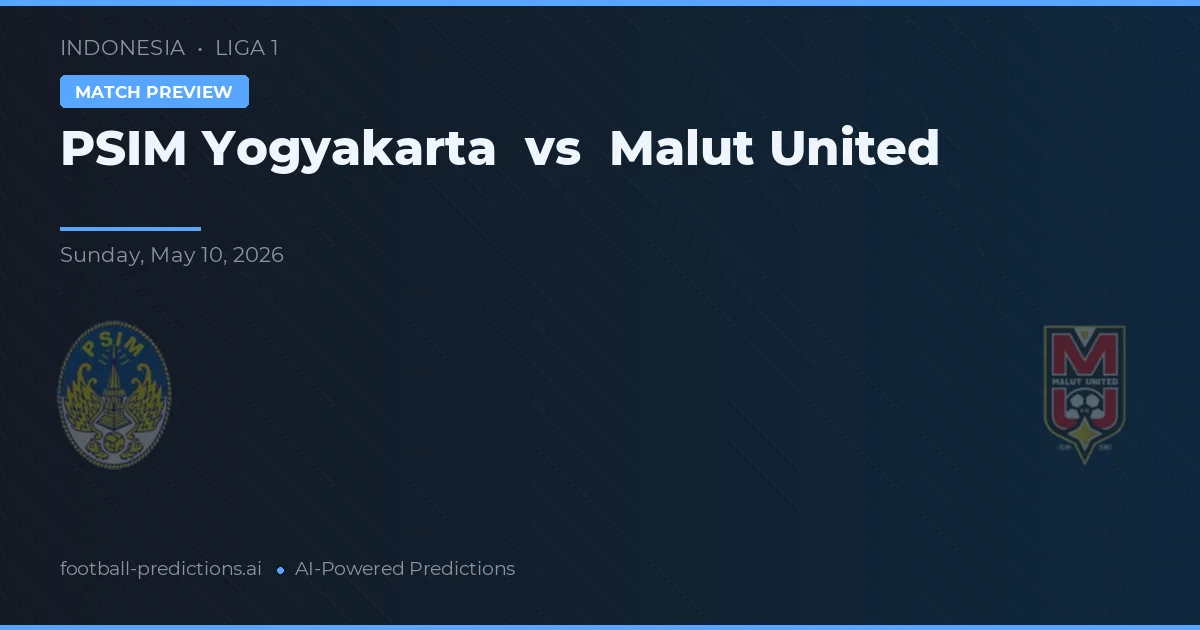 PSIM Yogyakarta vs Malut United — voorspelling en vooruitblik wedstrijd