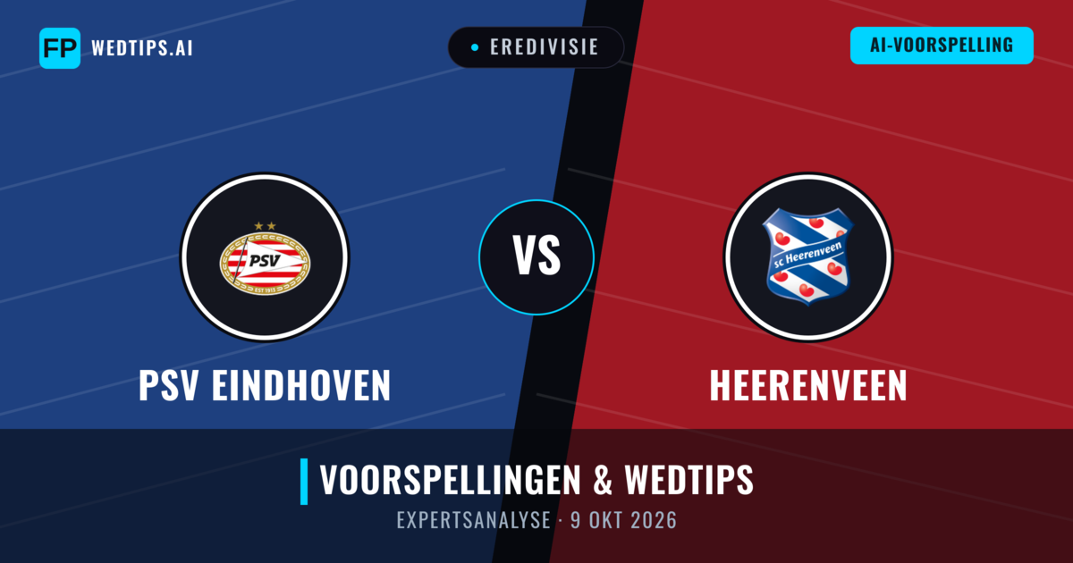 PSV Eindhoven vs Heerenveen — voorspelling en vooruitblik wedstrijd