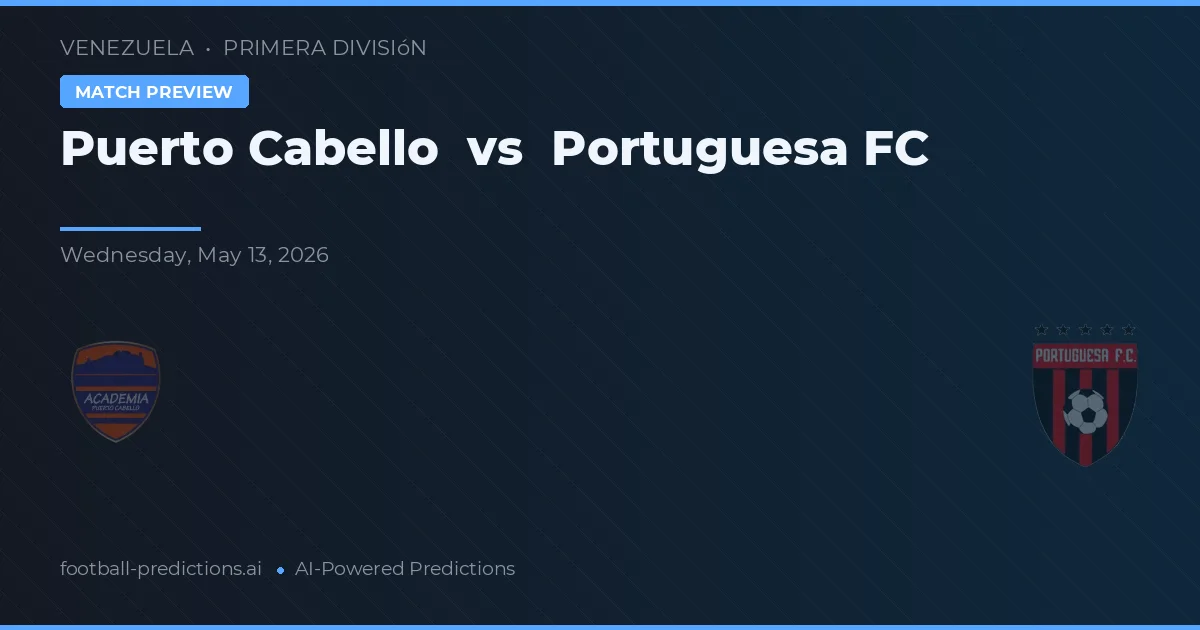 Puerto Cabello vs Portuguesa FC — voorspelling en vooruitblik wedstrijd