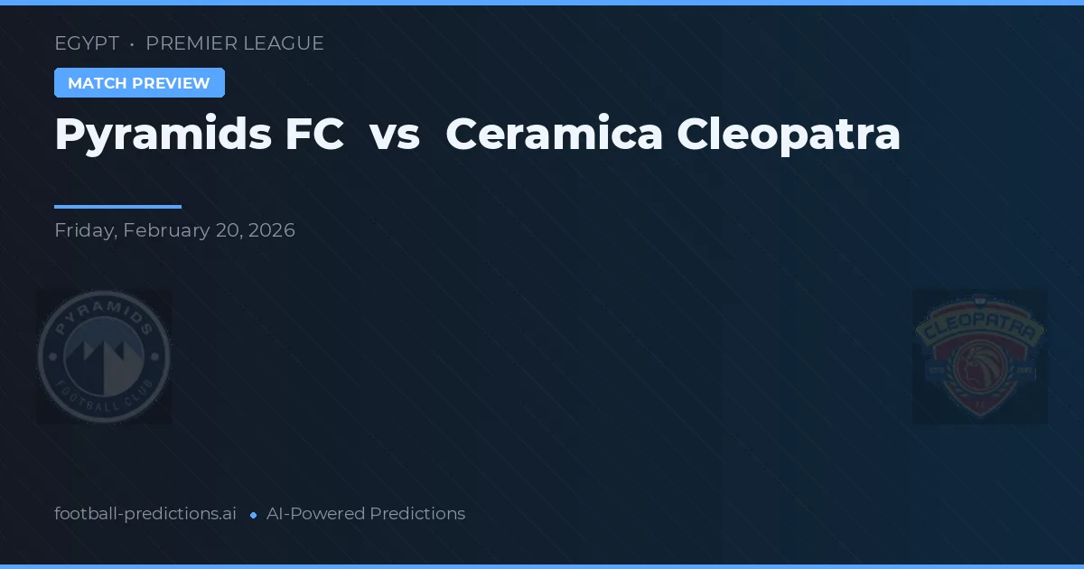 Pyramids FC vs Ceramica Cleopatra — voorspelling en vooruitblik wedstrijd