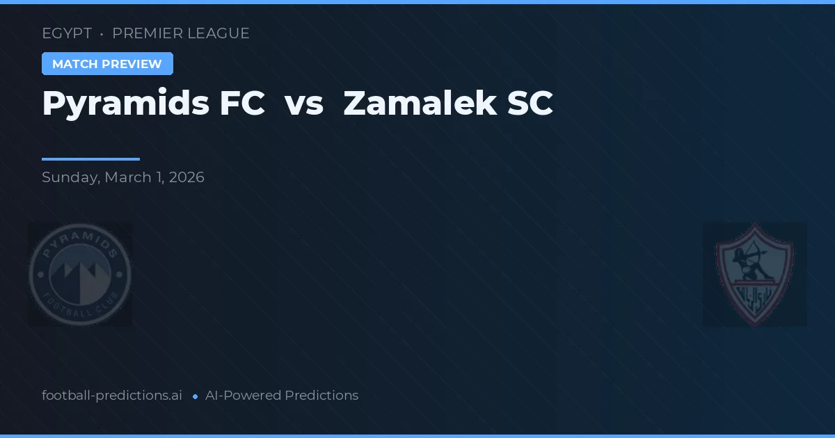 Pyramids FC vs Zamalek SC — voorspelling en vooruitblik wedstrijd