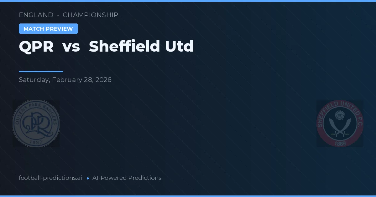 QPR vs Sheffield United — voorspelling en vooruitblik wedstrijd