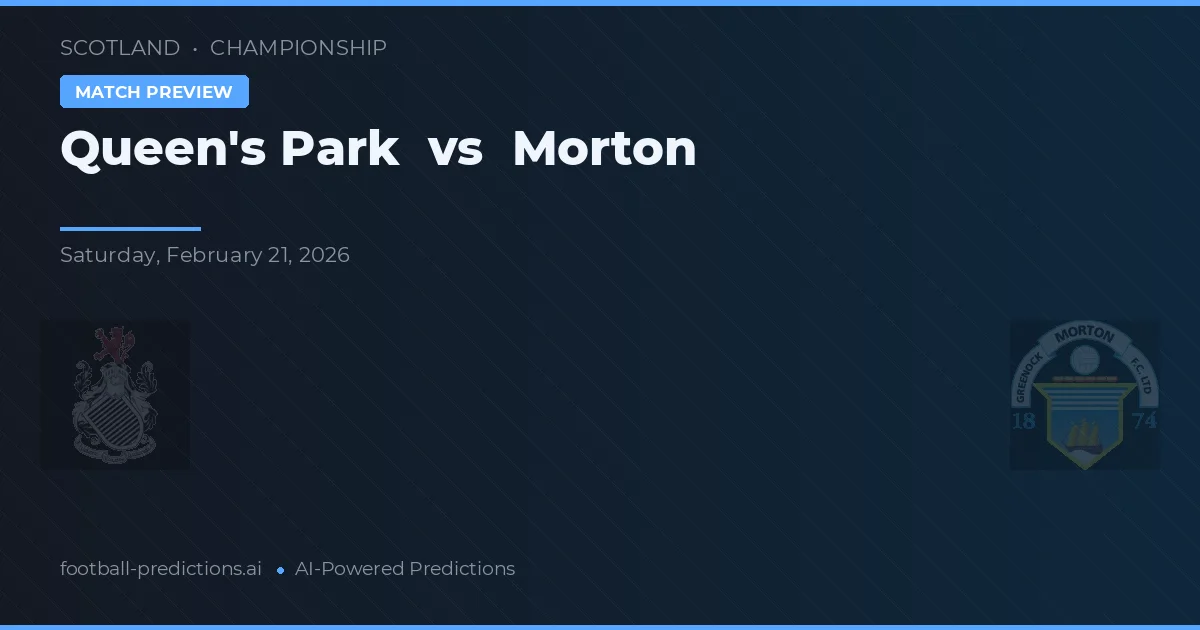 Queen's Park vs Morton — voorspelling en vooruitblik wedstrijd