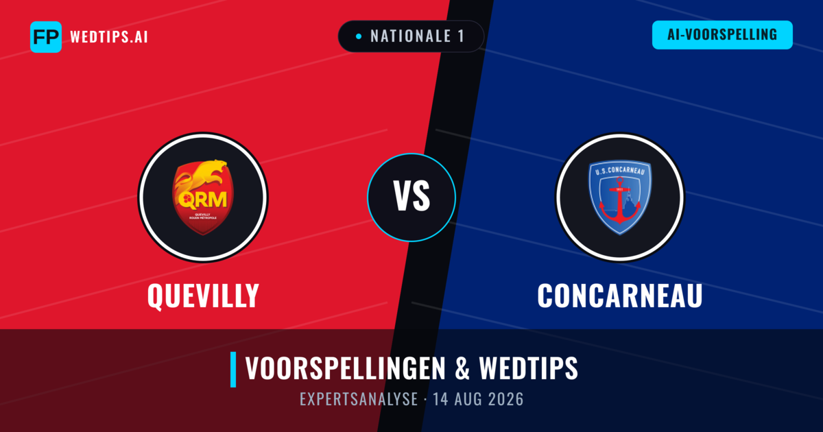Quevilly vs Concarneau — voorspelling en vooruitblik wedstrijd