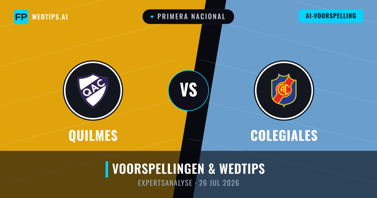 Quilmes vs Colegiales — voorspelling en vooruitblik wedstrijd