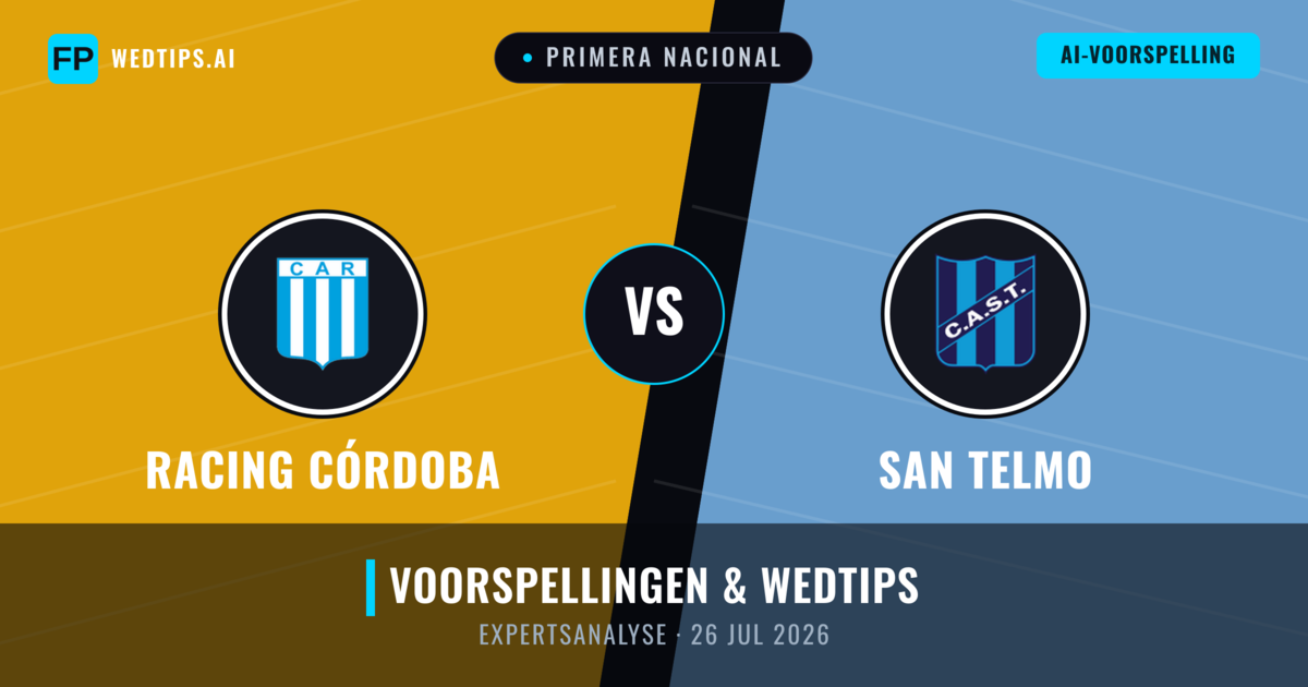 Racing Córdoba vs San Telmo — voorspelling en vooruitblik wedstrijd