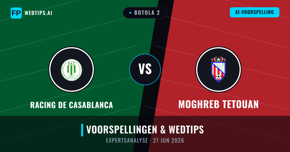 Racing de Casablanca vs Moghreb Tetouan — voorspelling en vooruitblik wedstrijd