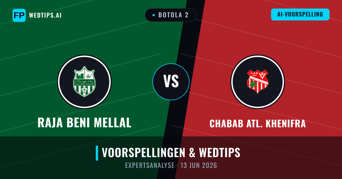 Raja Beni Mellal vs Chabab Atl. Khenifra — voorspelling en vooruitblik wedstrijd