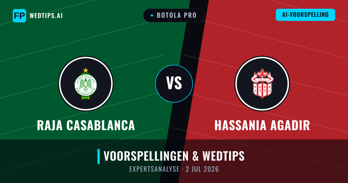 Raja Casablanca vs Hassania Agadir — voorspelling en vooruitblik wedstrijd
