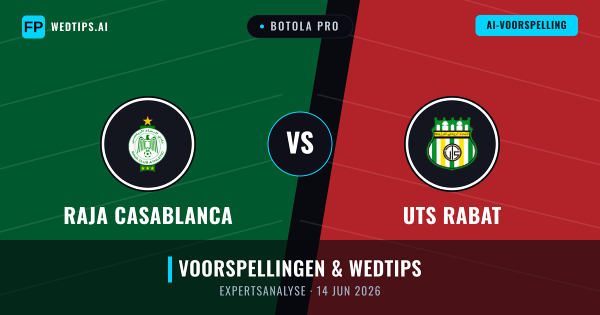 Raja Casablanca vs UTS Rabat — voorspelling en vooruitblik wedstrijd