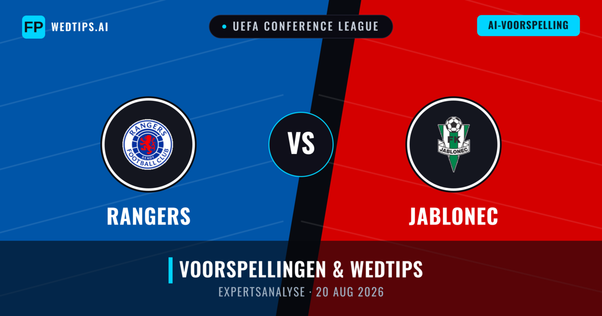 Rangers vs Jablonec — voorspelling en vooruitblik wedstrijd