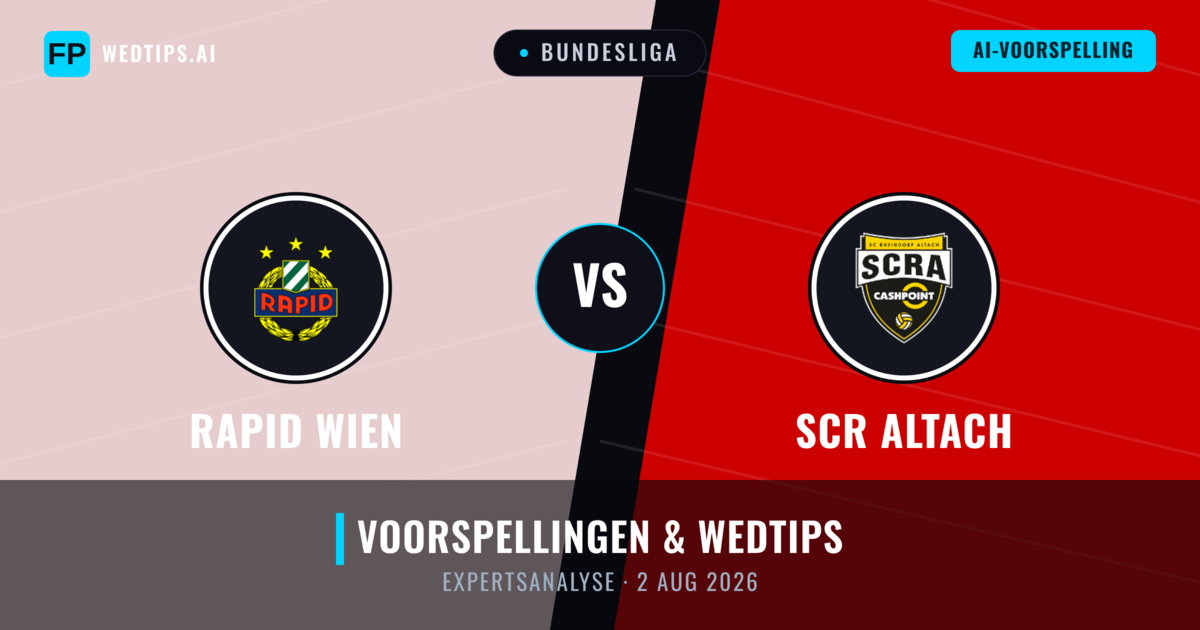 Rapid Wien vs SCR Altach — voorspelling en vooruitblik wedstrijd