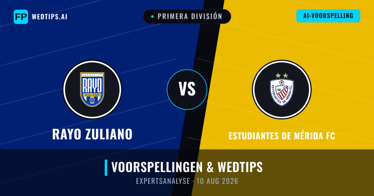 Rayo Zuliano vs Estudiantes de Mérida FC — voorspelling en vooruitblik wedstrijd