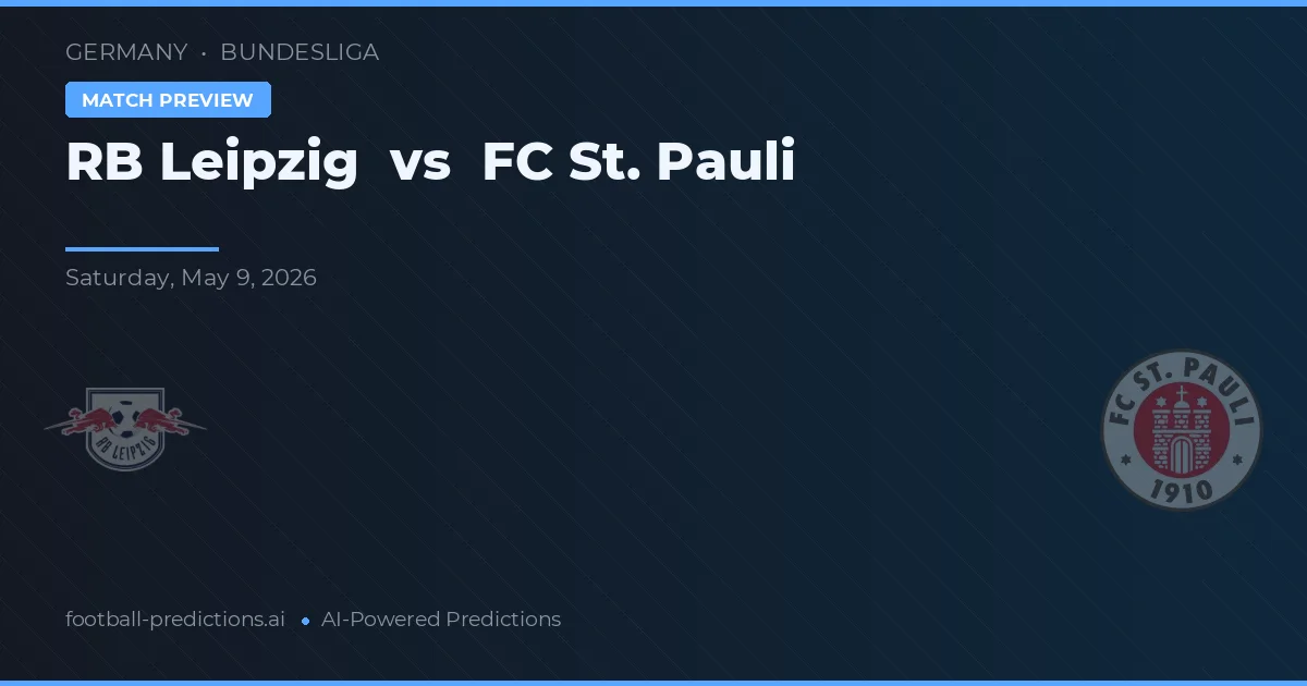 RB Leipzig vs FC St. Pauli — voorspelling en vooruitblik wedstrijd